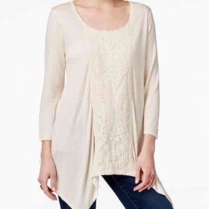 NWT Women's Style & Co Lace Blouse Small